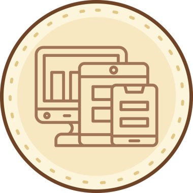 Bir kitap simgesinin vektör illüstrasyonu