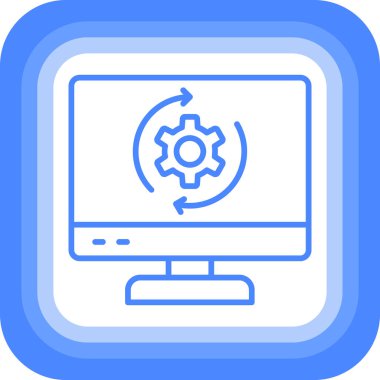 Modern simge, vektör illüstrasyonu ayarlanıyor