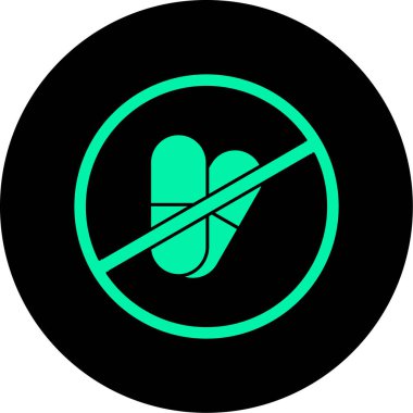 vektör sigara içilmeyen ico vektör illüstrasyonu