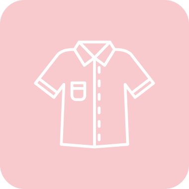 Bir elbise simgesinin vektör illüstrasyonu