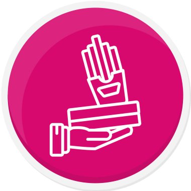 Modern b 'nin vektör illüstrasyonunda yiyecek ikonu yok