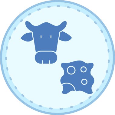 inek simgesi vektör illüstrasyonu