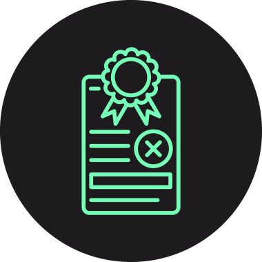 diploma sertifikası vektör simgesi tasarımı