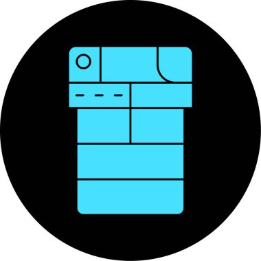 Benzersiz gaz tankı vektör simgesi