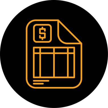 Para simgesi, basit tarzı