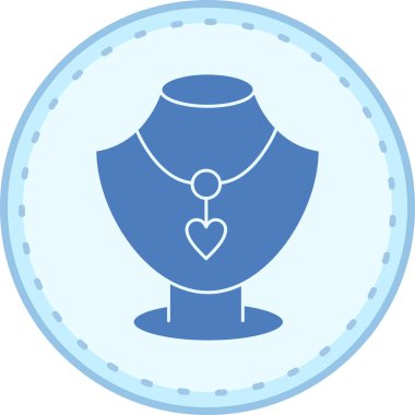 Kolye. Web simgesi basit illüstrasyon