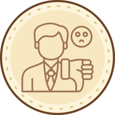 İş ikonu. vektör illüstrasyonu