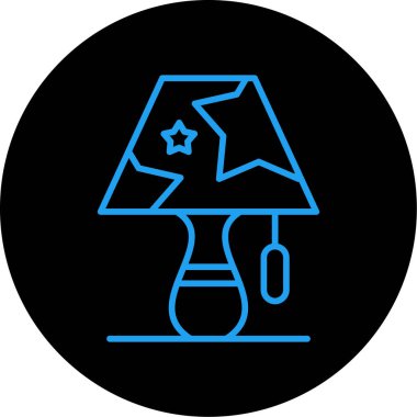 Bir lambanın vektör illüstrasyonu