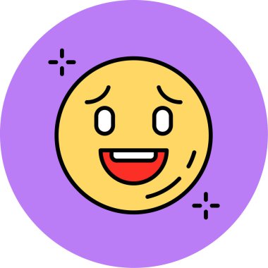 emoji. Web simgesi basit illüstrasyon