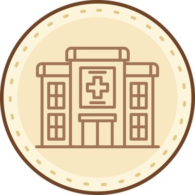 Bir eczane simgesinin vektör illüstrasyonu