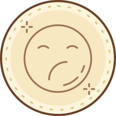 Mutlu yüz ifadesi, illüstrasyon, beyaz arkaplan üzerindeki vektör