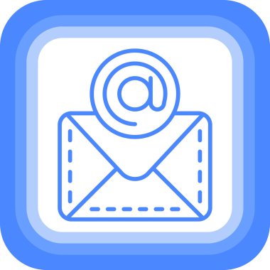 e- posta simgesi. Web için e-posta vektör simgelerinin özet çizimi