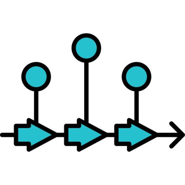 Seo ve pazarlama simgelerinin vektör illüstrasyonu