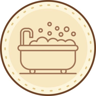 Küvet. Web simgesi basit illüstrasyon