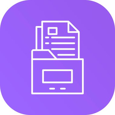 dosya dizini simgesi, vektör illüstrasyonu