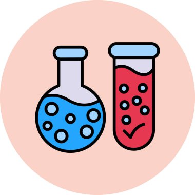 Bilim şişesi vektör illüstrasyonu