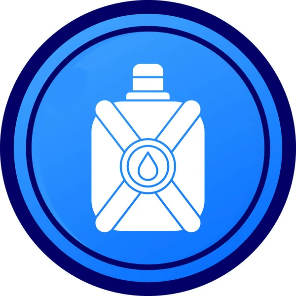 Benzersiz su şişesi vektör simgesi