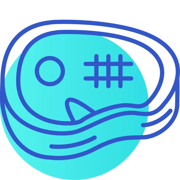 Bir yüzme simgesinin vektör illüstrasyonu