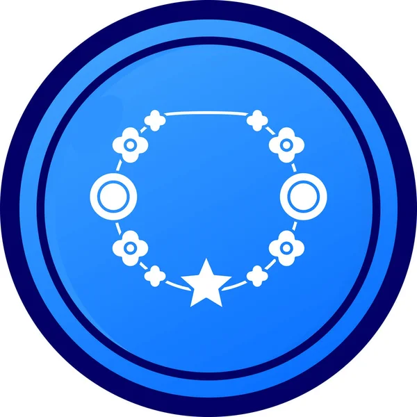 Web için yuvarlak simge, mobil vektör illüstrasyonu