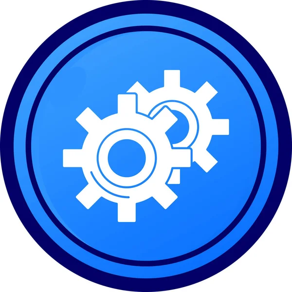 Sikke ayarları dairesel simge sembolü