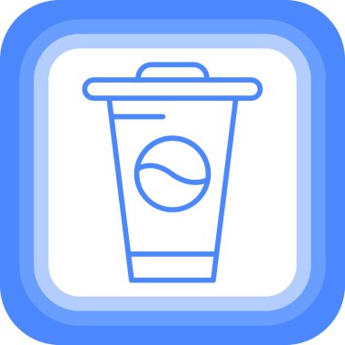 kahve simgesi, vektör illüstrasyonu