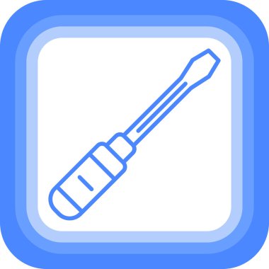 tornavida simgesi, vektör illüstrasyonu basit tasarım