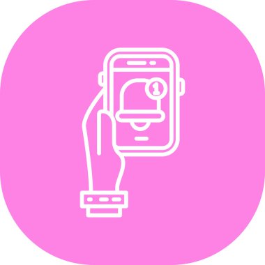 Akıllı telefon simgesinin vektör illüstrasyonu