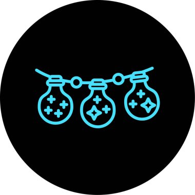 Noel baloları ikon illüstrasyonuName