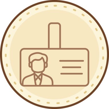 Rozet. Web simgesi basit illüstrasyon