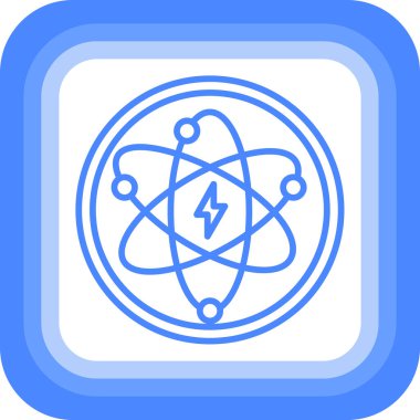 atom. Web simgesi basit illüstrasyon