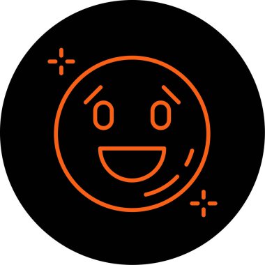 Modern duygu simgesinin vektör çizimi