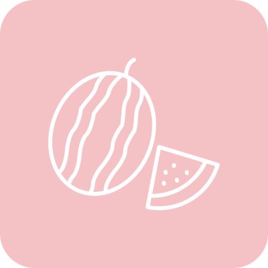 Karpuz simgesi vektör illüstrasyonu