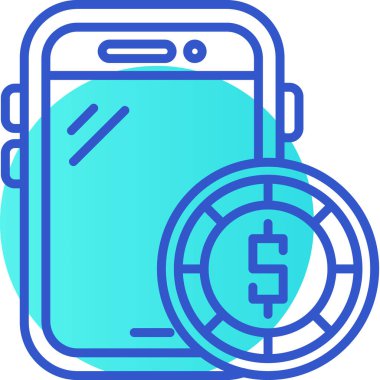 cep telefonu ikonu vektör illüstrasyonu