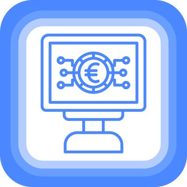 İş ve finans simgesinin vektör illüstrasyonu