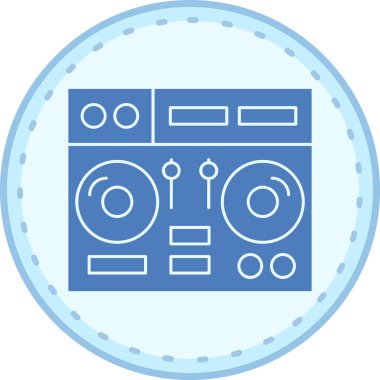 Müzik çalar simgesinin vektör illüstrasyonu