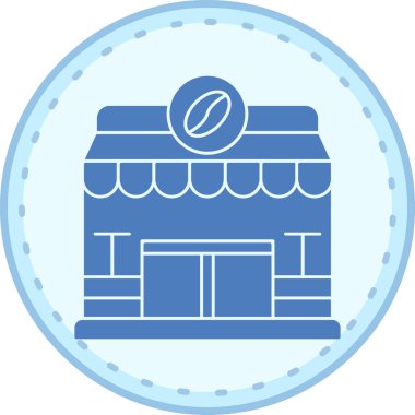 Dükkan. Web simgesi basit illüstrasyon