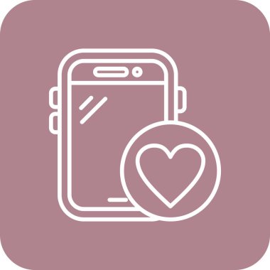 Cep telefonu. Web simgesi basit illüstrasyon