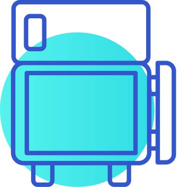 Kamera. Web simgesi basit illüstrasyon