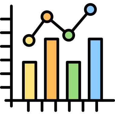 grafik ikonu vektör illüstrasyonu