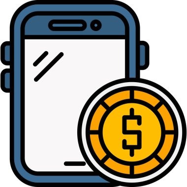 Mobil bankacılık. Basit resimleme