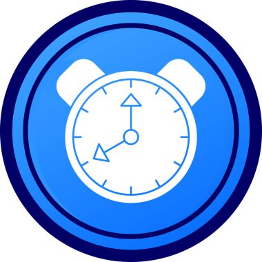 çalar saat simgesi, basit vektör çizim