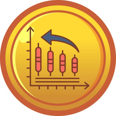 iş grafiği ikon vektör illüstrasyonu