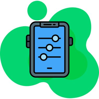 akıllı telefon simgesi vektör illüstrasyonu