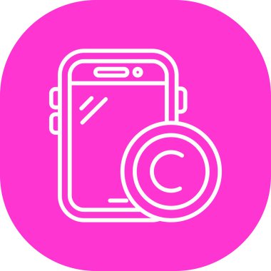 Vektör Mobil simge illüstrasyonu