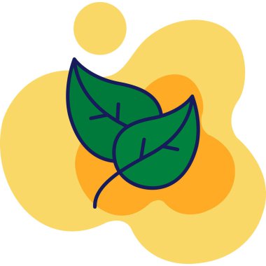 Bir yaprağın vektör illüstrasyonu