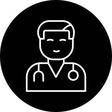 avatar. Web simgesi vektör illüstrasyonu