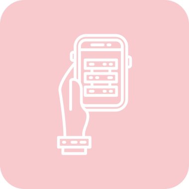 akıllı telefon simgesi vektör çizimi