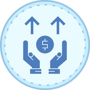 Para için. Web simgesi basit illüstrasyon