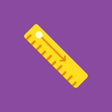 Cetvel vektör simgesi. resimleme