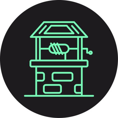 Vektör evi ico, vektör illüstrasyonu